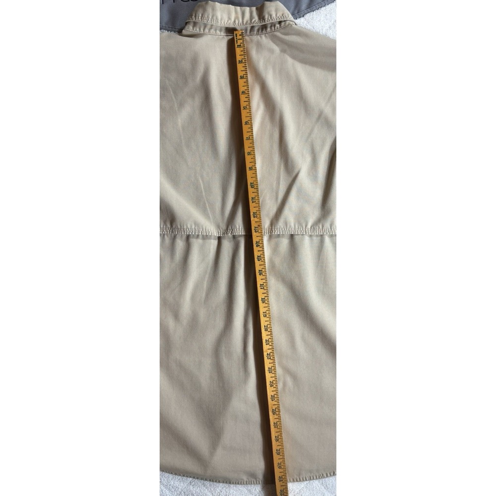 5.11 Tactical Mens Button Down Shirt Sz Large Beige Short Sleeve Vented -1847 - Picture 5 of 7